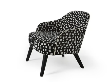 CARMEN 54 - Fabric armchair with armrests by Very Wood - view 2